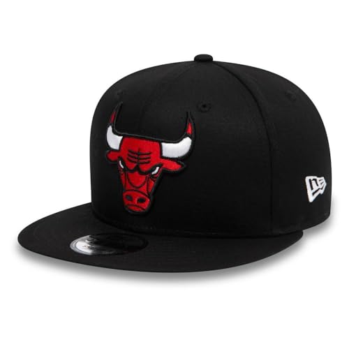 New Era Chicago Bulls NBA Essential Schwarz Verstellbare 9Fifty Snapback Cap - S-M (6 3/8-7 1/4) von New Era