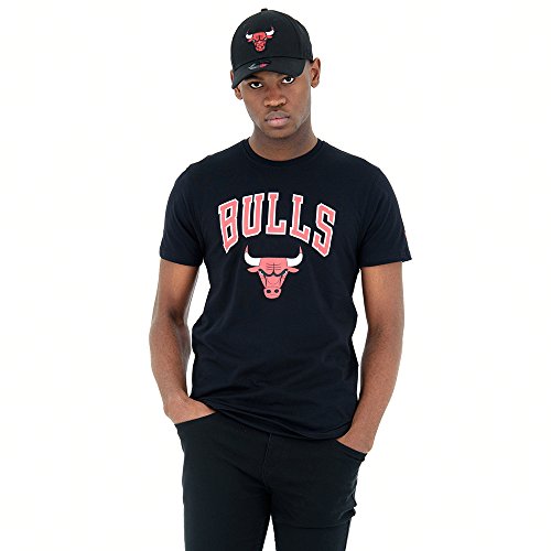 New Era - NBA Chicago Bulls Team Logo T-Shirt - Schwarz Farbe Schwarz, Größe XXL von New Era