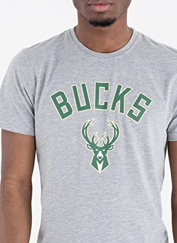 New Era - NBA Milwaukee Bucks Team Logo T-Shirt - Grau New Era - NBA Milwaukee Bucks Team Logo T-Shirt - Grau von New Era