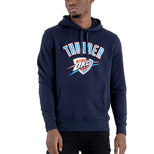 New Era - NBA Oklahoma City Thunder Team Logo Hoodie - Blau Größe S, Farbe Blau von New Era