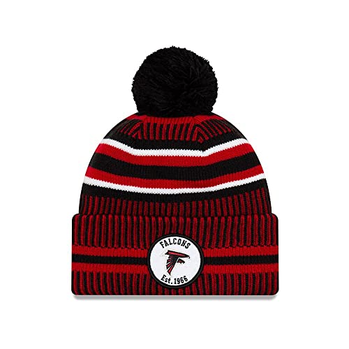 New Era Atlanta Falcons Beanie Herren, Black, One Size von New Era