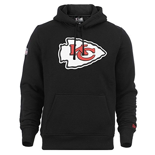 New Era - NFL Kansas City Chiefs Team Logo Hoodie - Schwarz Größe XS, Farbe Schwarz von New Era