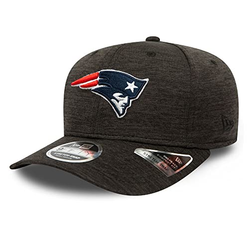 New Era - NFL New England Patriots Total Shadow Tech 9Fifty Stretch Snapback Cap - Grau Farbe Grau, Größe S-M von New Era