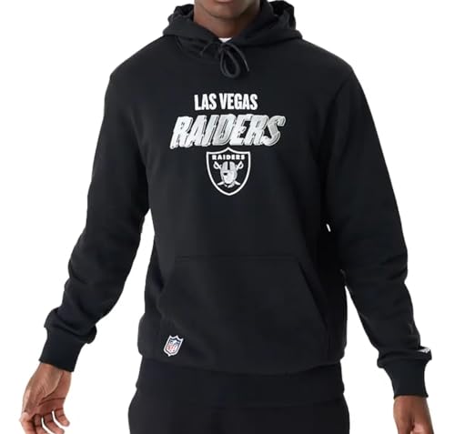 New Era NFL Script Graphic Hoody LASRAI BLKWHI LAS Vegas Raiders, MÄNNLICH Kapuzenpullover, New Era NFL Script Graphic Hoody LASRAI BLKWHI LAS Vegas Raiders, MÄNNLICH Kapuzenpullover, von New Era