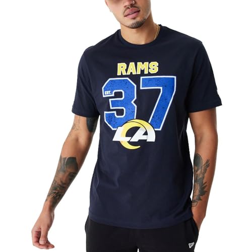 New Era NFL Shirt - Distressed Los Angeles Rams Navy - L New Era NFL Shirt - Distressed Los Angeles Rams Navy - L von New Era