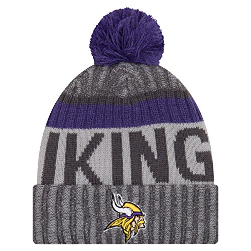 New Era NFL Sideline 2017 Bobble Mütze - Minnesota Vikings New Era NFL Sideline 2017 Bobble Mütze - Minnesota Vikings von New Era