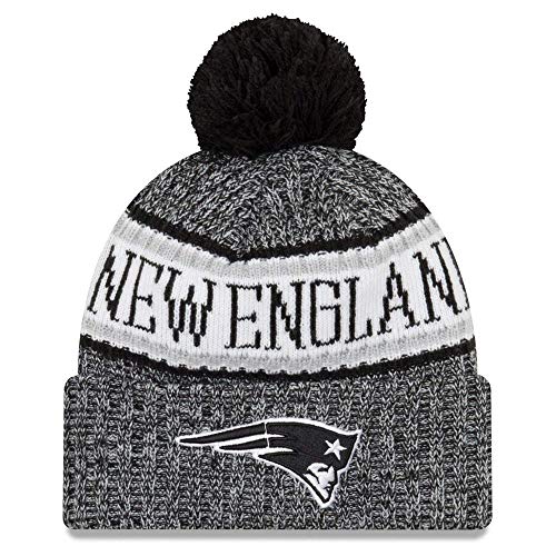 New Era NFL Sideline 2018 Bobble Mütze New England Patriots von New Era