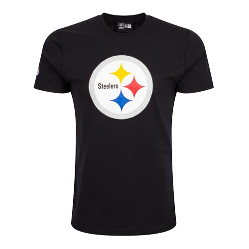 New Era - NFL Team Logo Pittsburgh Steelers T-Shirt, Schwarz, S von New Era