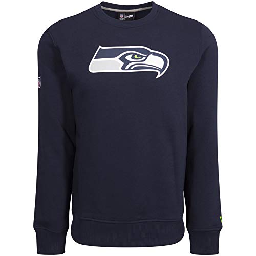 New Era - NFL Seattle Seahawks Team Logo Sweatshirt - Navy Größe S von New Era