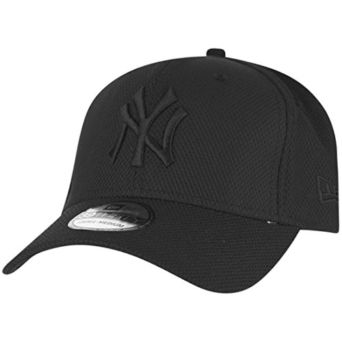 New Era New York Yankees MLB Black Stretch Diamond 39Thirty Stretch Cap - S-M (6 3/8-7 1/4) von New Era