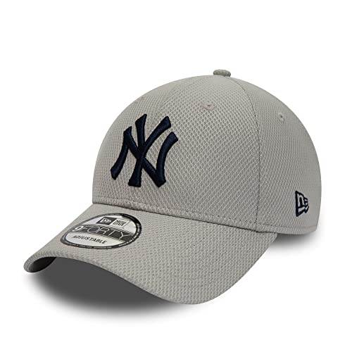 New Era New York Yankees MLB Diamond Era Essentials Grey 9Forty Adjustable Cap - One-Size von New Era