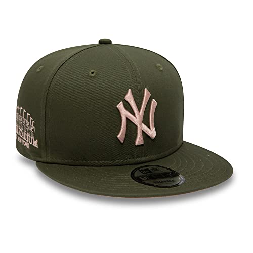 New Era New York Yankees MLB Side Patch Olive 9Fifty Snaback Cap - M - L von New Era