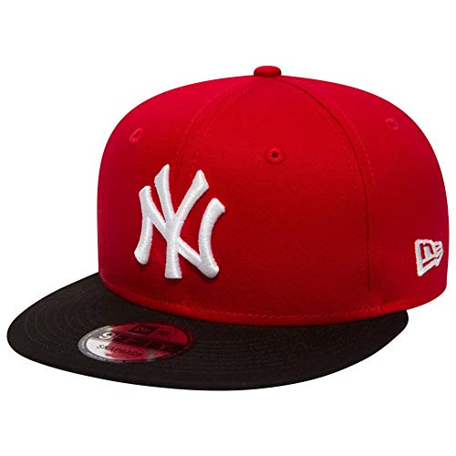 New Era New York Yankees MLB Cotton Block Rot Schwarz 9Fifty Cap - M - L von New Era