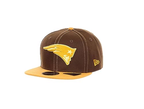 New Era New England Patriots Walnut Vegas Gold NFL 9Fifty Original Fit Snapback Cap - One-Size von New Era