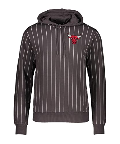 New Era Pinstripe Po Chicago Bulls Hoodie Herren grau M von New Era