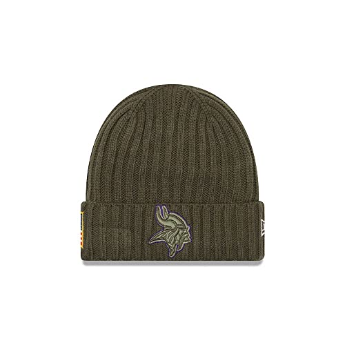 New Era Salute to Service Wintermütze - Minnesota Vikings Oliv New Era Salute to Service Wintermütze - Minnesota Vikings Oliv von New Era