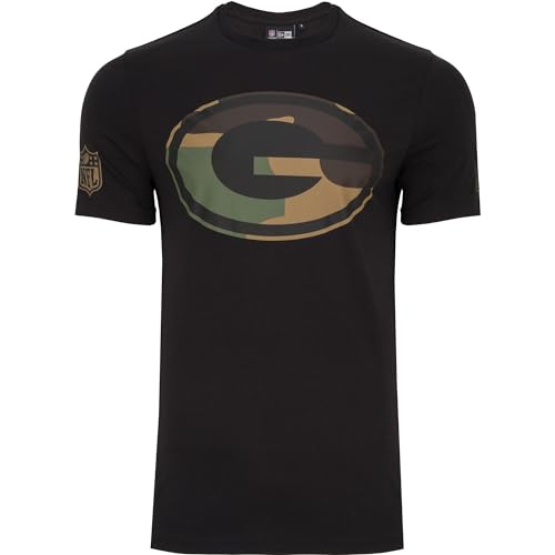 New Era Shirt - NFL Green Bay Packers schwarz/camo - L von New Era
