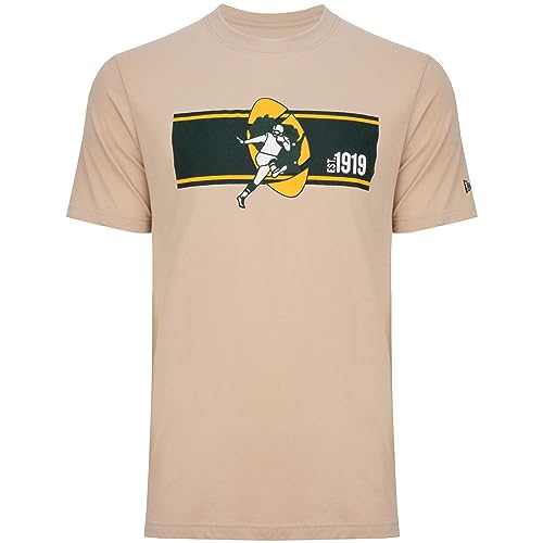 New Era Shirt - NFL Sideline Green Bay Packers Stone - M von New Era