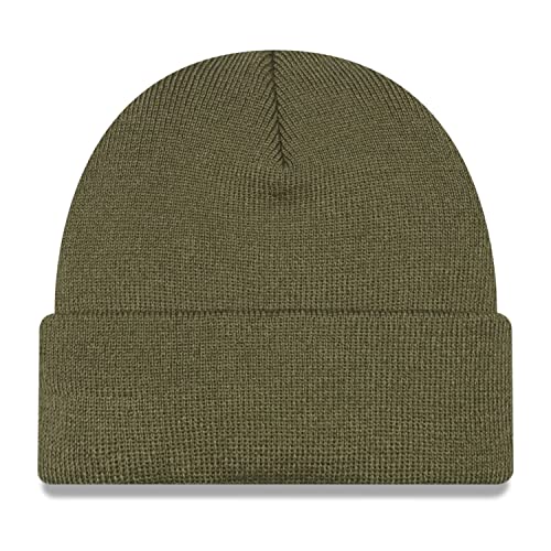 New Era Strick Wintermütze Short Cuff Beanie Fisherman Oliv von New Era