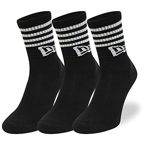 New Era Stripe Crew Socken Black 39 von New Era