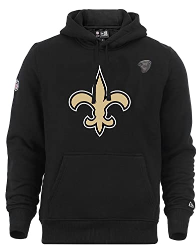 New Era Teamlogo Pullover mit Kapuze Sweater New Orleans Saints American Football schwarz mit CapSpin Pin - S von New Era