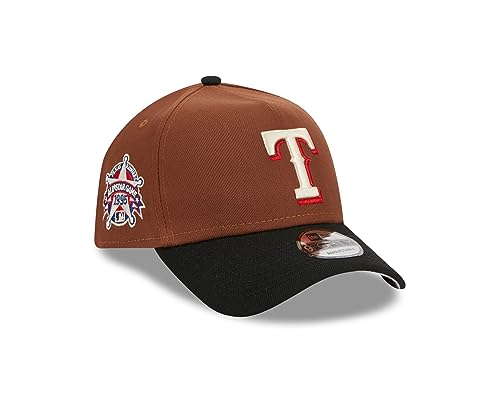 New Era Texas Rangers MLB Harvest All Star Game 1995 Brown Black 9Forty A-Frame Snapback Cap - One-Size von New Era