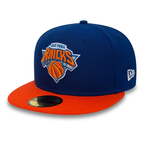 New Era Unisex Baseball Cap Mütze Nba Basic New York Knicks 59 Fifty Fitted Unisex Kappe, Blau, 7 1/8 - 56,8 cm EU von New Era