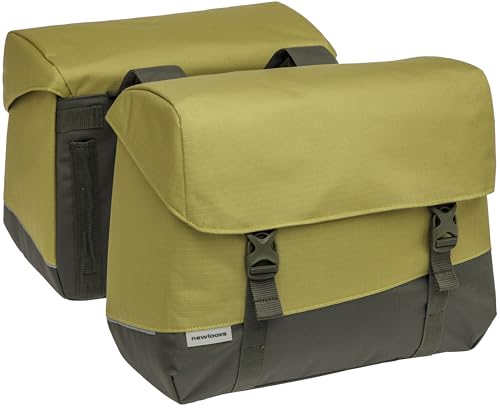 New Looxs Oslo Joli Double 39 L - Doppeltasche - Fahrradtasche für Gepäckträger - E-Bikes Geeignet - Doppelte Fahrradtasche - Recyceltem Polyester - Olivgrün Gelb New Looxs Oslo Joli Double 39 L - Doppeltasche - Fahrradtasche für Gepäckträger - E-Bikes Geeignet - Doppelte Fahrradtasche - Recyceltem Polyester - Olivgrün Gelb von New Looxs