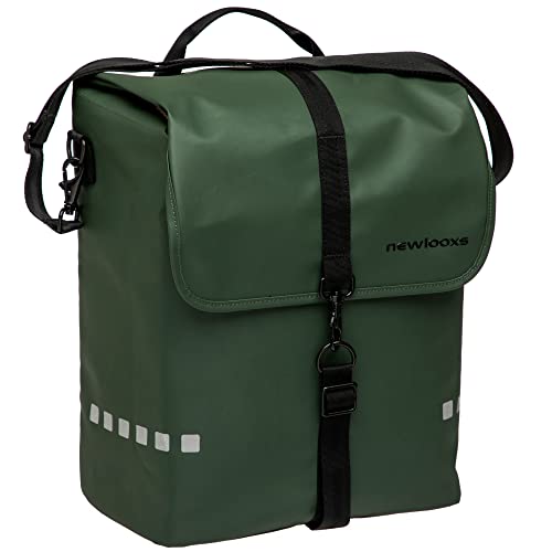 New Looxs Odense Single Enkele Fietstas, Green, 17,5 Liter von New Looxs