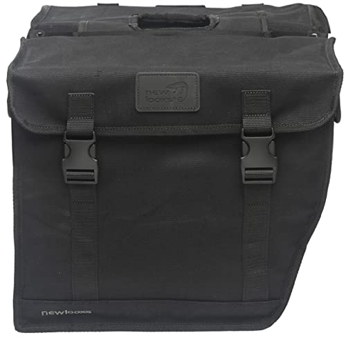 New Looxs Unisex-Adult Canvas Hybride Doppelte Fahrradtasche, Black, 46,5 Liter New Looxs Unisex-Adult Canvas Hybride Doppelte Fahrradtasche, Black, 46,5 Liter von New Looxs