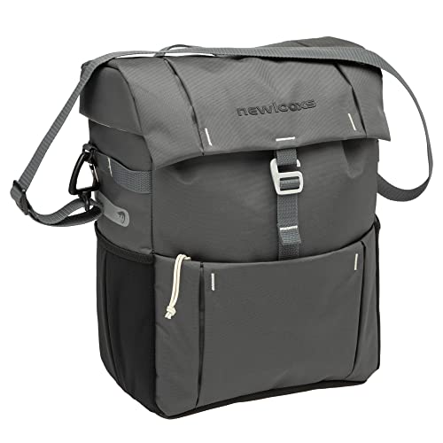 New Looxs Vigo Single - Fahrradtaschen für Gepäckträger - Wasserdicht Polyester - Seitentasche Fahrrad mit Schultergurt - E-Bikes Geeignet - Leicht Fixierbare Fahrradtasche hinten - Grau New Looxs Vigo Single - Fahrradtaschen für Gepäckträger - Wasserdicht Polyester - Seitentasche Fahrrad mit Schultergurt - E-Bikes Geeignet - Leicht Fixierbare Fahrradtasche hinten - Grau von New Looxs