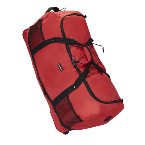 New Rebels Nevada Newark Rot 2 Rolls Reisetasche - 130L erweiterbare Tasche mit Tragegriffen Und Reißverschluss - 100% Polyester Material - Abnehmbarer Schultergurt Sporttasche -Tasche New Rebels Nevada Newark Rot 2 Rolls Reisetasche - 130L erweiterbare Tasche mit Tragegriffen Und Reißverschluss - 100% Polyester Material - Abnehmbarer Schultergurt Sporttasche -Tasche von New Rebels