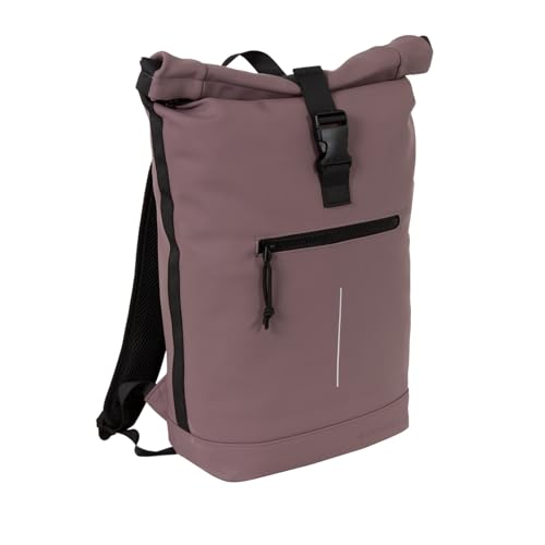 New Rebels Unisex Wasserabweisender Rolltop-Rucksack 21l Rolltop-Backpack mit 15,6-Zoll-Laptopfach Reiserucksack mit Klickverschluss – Rucksack mit Vordertasche flexible Aufbewahrung dunkles Violett New Rebels Unisex Wasserabweisender Rolltop-Rucksack 21l Rolltop-Backpack mit 15,6-Zoll-Laptopfach Reiserucksack mit Klickverschluss – Rucksack mit Vordertasche flexible Aufbewahrung dunkles Violett von New Rebels