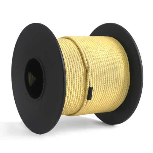 NewDoar Abriebfeste Geflochtene Kevlar-Schnüre 1,5 mm 50Fuß/120Fuß/200Fuß, 12-strängige Schnur Hochfest Verschleißfest Flammhemmend Geeignet für Camping Drachenschnur Angeln EDC-Schnüre (120 Fuß) NewDoar Abriebfeste Geflochtene Kevlar-Schnüre 1,5 mm 50Fuß/120Fuß/200Fuß, 12-strängige Schnur Hochfest Verschleißfest Flammhemmend Geeignet für Camping Drachenschnur Angeln EDC-Schnüre (120 Fuß) von NewDoar