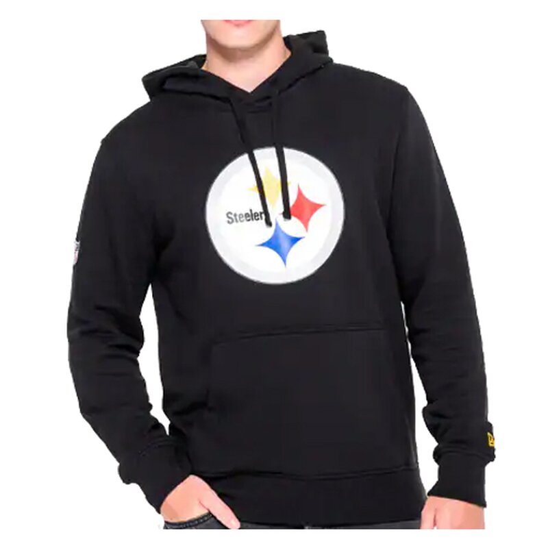 New Era NFL Team Logo Hoodie Pittsburgh Steelers schwarz - Gr. XL von NewEra