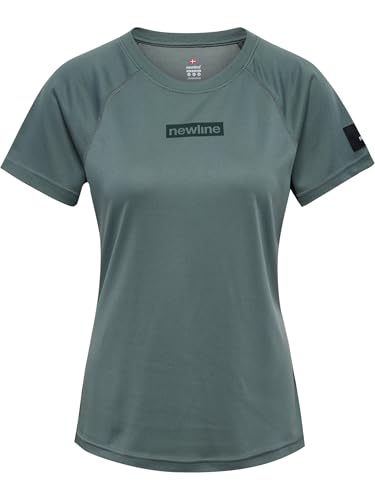 Newline Damen Nwlcharge Mesh W T-Shirt, Balsam Green, L EU Newline Damen Nwlcharge Mesh W T-Shirt, Balsam Green, L EU von newline