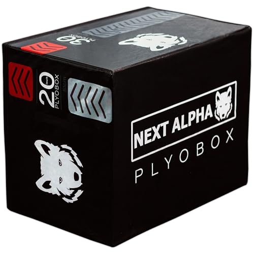 Next Alpha 3-in-1 Plyometric Box für Sprung-, Step-Up- und Fitnessübungen – 20-24-30 Inch mit Rutschfester und stoßdämpfender Schicht Next Alpha 3-in-1 Plyometric Box für Sprung-, Step-Up- und Fitnessübungen – 20-24-30 Inch mit Rutschfester und stoßdämpfender Schicht von Next Alpha
