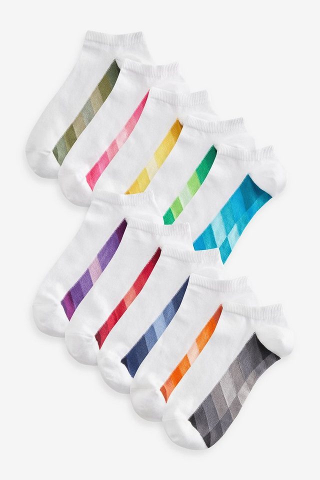 Next Sneakersocken Sneaker-Socken mit gemustertem Fußbett, 10er-Pack (10-Paar) von Next