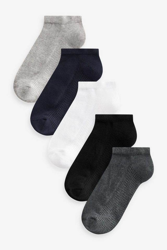 Next Sneakersocken Sneaker-Socken mit gemustertem Fußbett, 5er-Pack (5-Paar) von Next