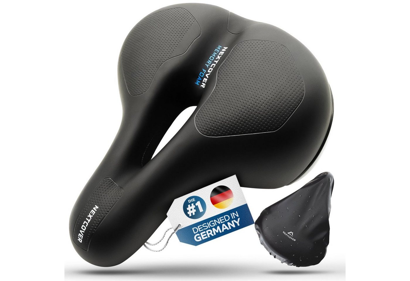 Nextcover Fahrradsattel Ergonomischer Fahrradsattel mit Memory Foam Nextcover Fahrradsattel Ergonomischer Fahrradsattel mit Memory Foam von Nextcover