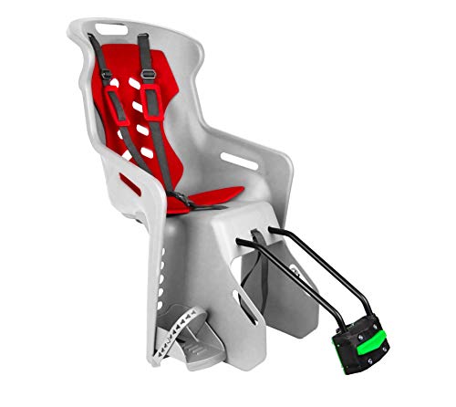 Nfun Unisex-Baby Lebhaft Rücksitz mit Rahmenbefestigung, Grau/Rot, Nur Nfun Unisex-Baby Lebhaft Rücksitz mit Rahmenbefestigung, Grau/Rot, Nur von Nfun