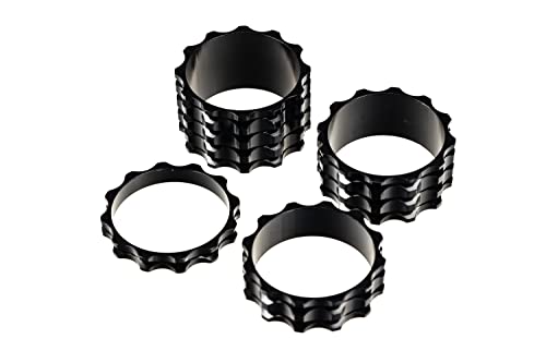 Alu A-Head Spacer Set Vorbau 4-teilig 1 1/8 Zoll Distanz Ringe 5/10/15/20 mm Schwarz von Nicht Angegeben