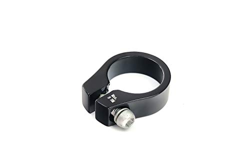 Alu Sattelklemme 31,8mm Klemmring Klemme Schelle mit Innensechskant schwarz Glanz von Nicht Angegeben