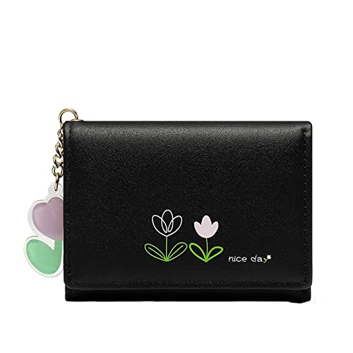 Nidddiv Brieftasche Damen Groß Billig Geldbörse Multi Card ID Bag Damen Geldbörse Clutch Bag Brieftasche Herren Groß Mit 16 Fach Kartenfach (Black, One Size) von Nidddiv