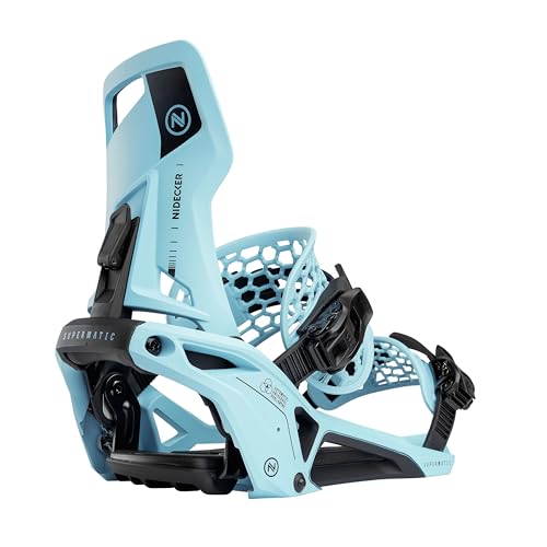 Nidecker Supermatic Snowboard – Universelle, doppelt einsteckbare automatische Bindung – Komfortabel und zuverlässig wie eine Klassische Zwei-Riemen-Bindung - Escape Cyan Nidecker Supermatic Snowboard – Universelle, doppelt einsteckbare automatische Bindung – Komfortabel und zuverlässig wie eine Klassische Zwei-Riemen-Bindung - Escape Cyan von Nidecker