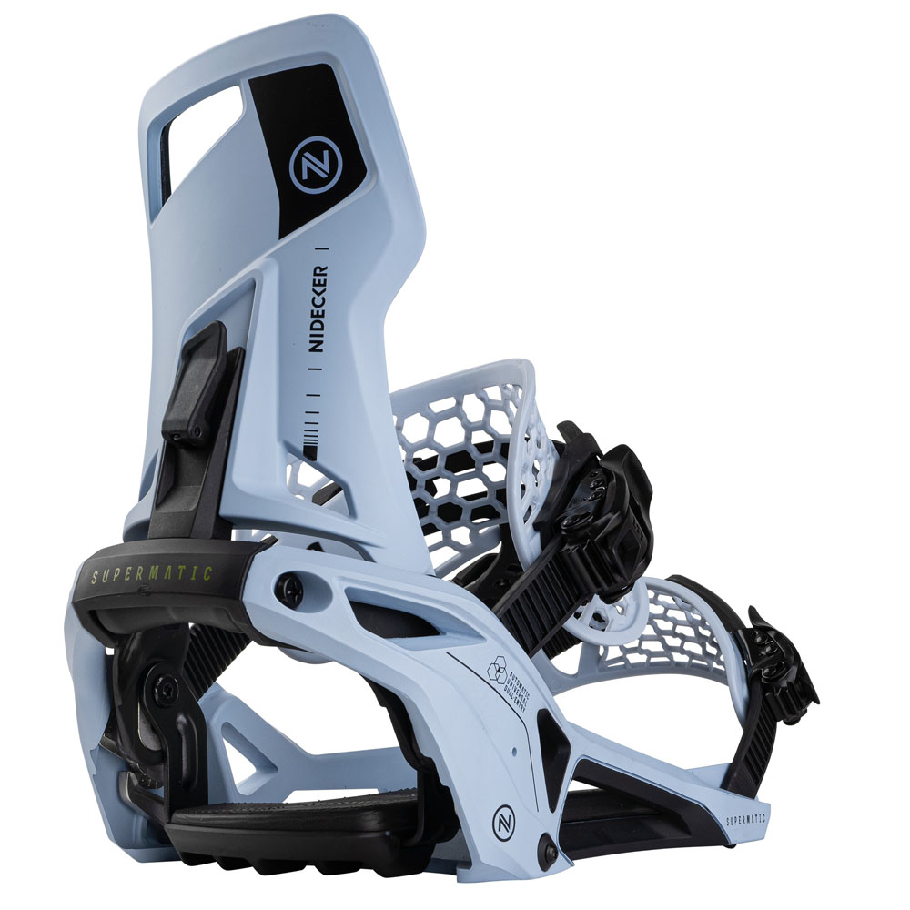 Nidecker Supermatic Snowboard Bindings Silber XL von Nidecker