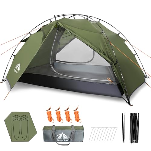 Night Cat Camping Zelt 2 Personen Wasserdicht Campingzelt 2 Man Zente Zwei Schichten Einfache Einstellung Leicht Für Trekking Wandern Garten Night Cat Camping Zelt 2 Personen Wasserdicht Campingzelt 2 Man Zente Zwei Schichten Einfache Einstellung Leicht Für Trekking Wandern Garten von Night Cat
