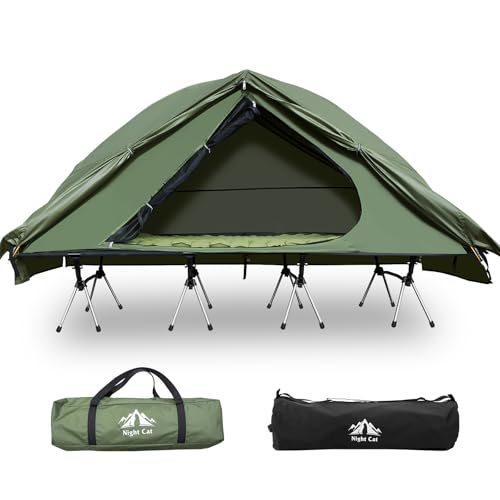 Night Cat Klappbett mit Zelt für 1 Person:Kompaktes Tragbares Outdoor Reisebett für Camping Abenteuer und Schnellen Aufbau Night Cat Klappbett mit Zelt für 1 Person:Kompaktes Tragbares Outdoor Reisebett für Camping Abenteuer und Schnellen Aufbau von Night Cat