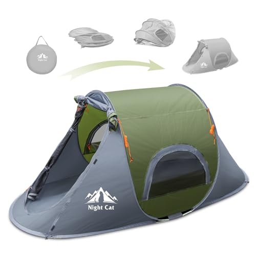 Night Cat Pop-Up-Campingzelt, 1 Person, wasserdicht, sofortiger einfacher Aufbau im Freien Night Cat Pop-Up-Campingzelt, 1 Person, wasserdicht, sofortiger einfacher Aufbau im Freien von Night Cat