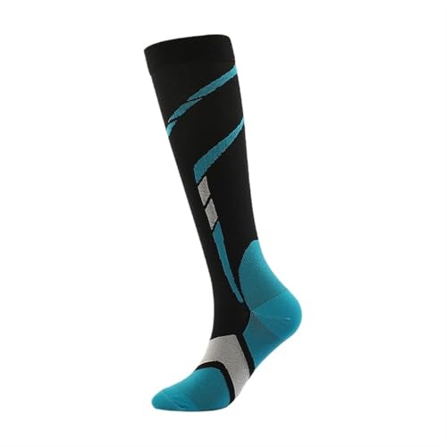 NihaoWXM Skisocke Skisocken Hombre Outdoor Skating Socken Radsocken Sportsocken Herren Kompressionssocken(Green Black,L) von NihaoWXM